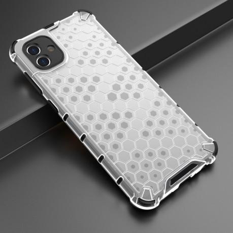 Противоударный чехол Honeycomb на  Samsung Galaxy A04 4G - белый