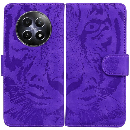 Чохол-книжка Tiger Embossing для Realme 12 5G - фіолетовий
