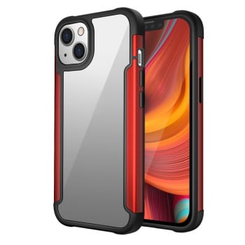 Противоударный чехол Iron Man Series на iPhone 14 - красный