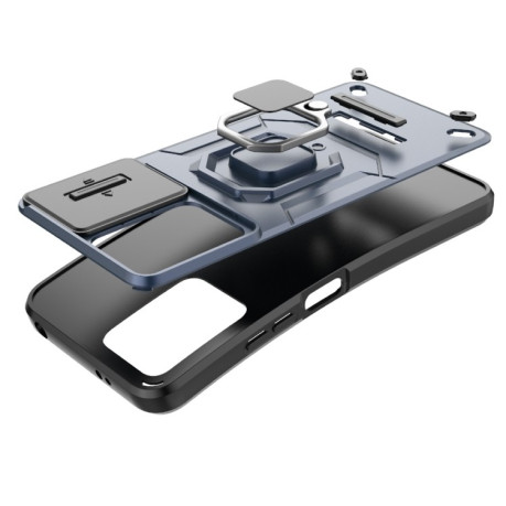 Противоударный чехол Sliding Camshield для Xiaomi Redmi Note 12S 4G Global - синий