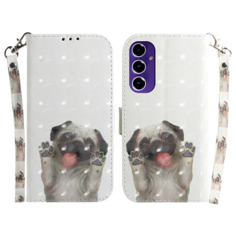 Чехол-книжка 3D Colored Horizontal для Samsung Galaxy A16 5G - Pug