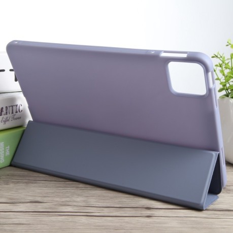 Чехол-книжка Litchi Texture для Xiaomi Pad 7 / Pad 7 Pro - фиолетовый