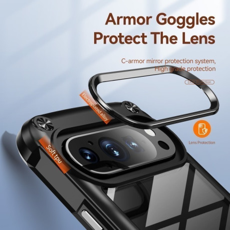 Протиударний чохол Lens Protection на Google Pixel 9 Pro XL - чорний