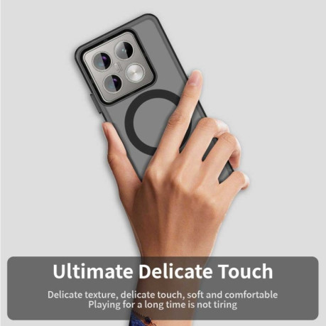 Противоударный чехол MagSafe Holder PC Hybrid для Xiaomi 14T Pro - черный