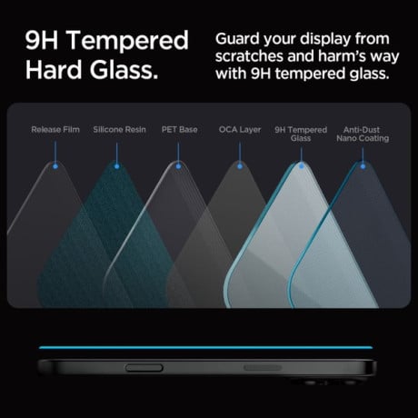 Защитное стекло Spigen Glas.Tr ”EZ Fit” для iPhone 16 Pro