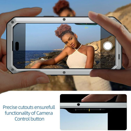 Противоударный чехол Shockproof IP54 Life Waterproof для iPhone Air - серебристый