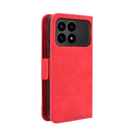 Чехол-книжка Skin Feel Calf для Xiaomi Redmi K90 5G / Poco F8 Pro — красный