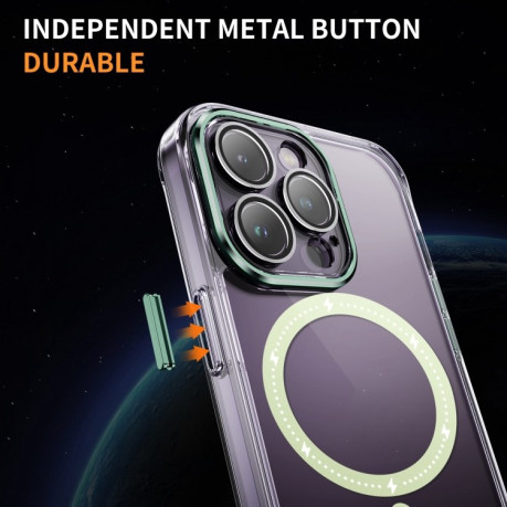 Чехол Airbag Shockproof MagSafe Phone Case для iPhone 15 - зеленый