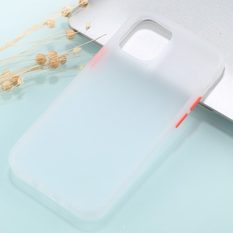 Противоударный чехол Skin Feel Series на iPhone 12 Mini - белый