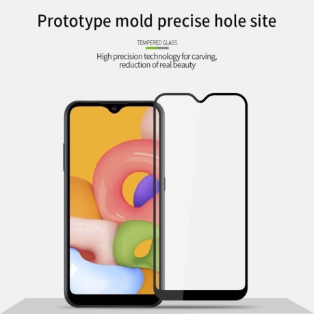 Защитное стекло MOFI 9H Full Screen на Samsung Galaxy A01 -черное