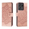 Чохол-книжка Sun Mandala Embossing Pattern для Motorola Edge 50 Pro - золото