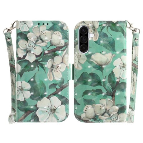 Чохол-книжка 3D Colored Horizontal Flip Leather  для Samsung Galaxy A26 5G - Flower