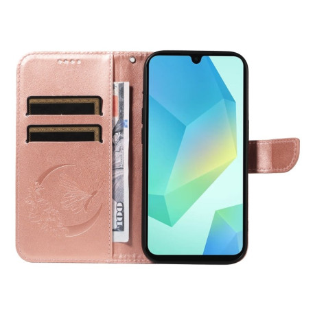 Чохол-книжка Swallowtail Butterfly Embossed Leather  для Samsung Galaxy A26 5G - рожеве золото