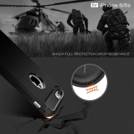 Противоударный Чехол Rugged Armor для iPhone 6/ 6s - черный