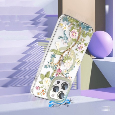 Чехол противоударный with Magsafe Magnetic Shockproof для iPhone 12 Pro Max - голубой мяч