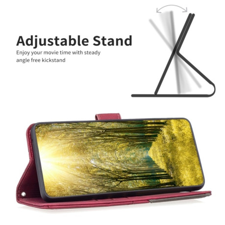 Чохол-книжка Rhombus Texture для OnePlus 12R 5G - червоний