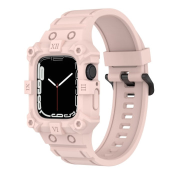 Силиконовый ремешок Integrated Band для Apple Watch Series 8/7 45mm / 44mm / 42mm - розовый