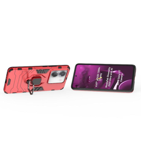 Противоударный чехол HMC 360 Degree Rotating Holder на Xiaomi Poco M7 Pro 5G - красный