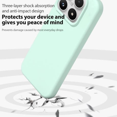Силиконовый чехол Liquid Silicone Skin-friendly на Xiaomi 17 - розовый