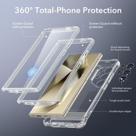 Оригінальний чохол ESR Armor Kickstand для Samsung Galaxy S24 Ultra -  Transparent