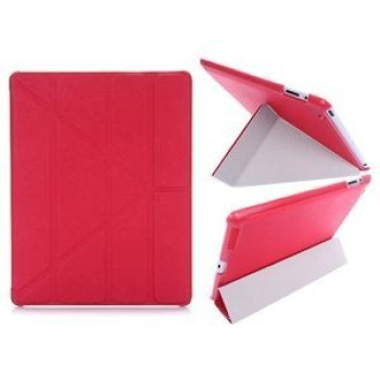 Чехол Cross Pattern Foldable Transformers красный для iPad 4/ 3/ 2