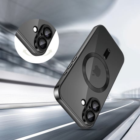 Чохол Tech-Protect MagFlex MagSafe на iPhone 17 - Clear Black