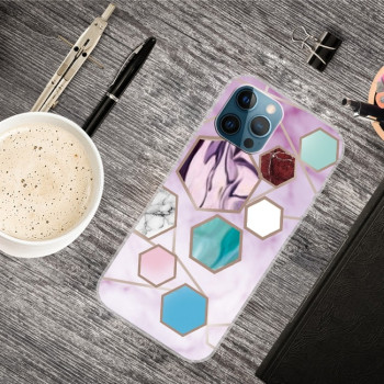Противоударный чехол Marble Pattern B Series для iPhone 13 Pro - GK-A9