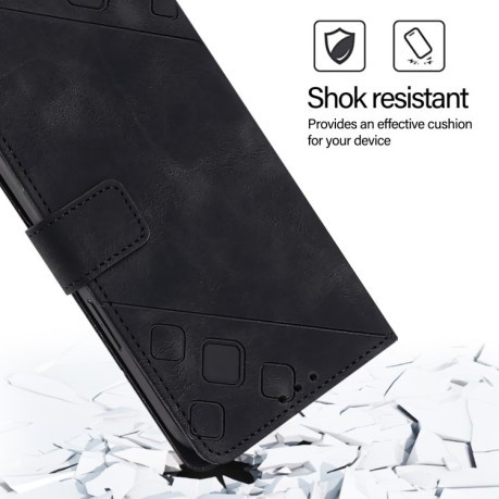Чохол-книжка Skin-feel Embossed для Infinix Hot 50 Pro+ 4G - чорний