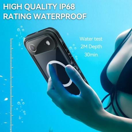 Противоударный чехол RedPepper IP68 Waterproof MagSafe для iPhone Air - серый