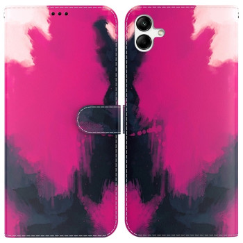 Чехол-книжка Watercolor Pattern для Samsung Galaxy A04/M13 5G - Berry Color