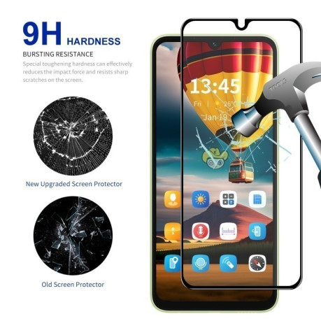 Защитное Стекло ENKAY Full Glue High Aluminum-silicon для Xiaomi Redmi 14C/Poco C75 - черное