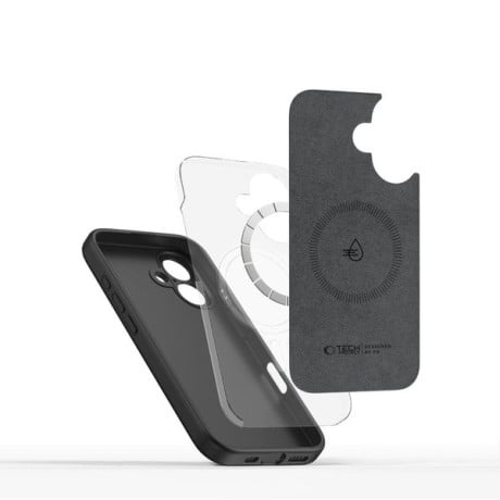 Чехол Tech-Protect Liquid Silicone MagSafe для iPhone 16e - Black