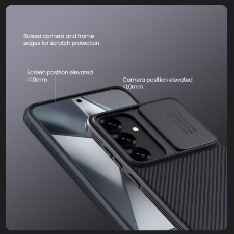 Ударозахисний чохол NILLKIN CamShield Pro для Samsung Galaxy S25+ 5G - чорний