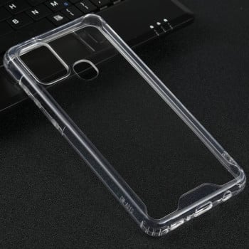 Противоударный чехол Four-corner для Samsung Galaxy A21s - прозрачный