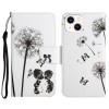 Чохол-книжка Colored Drawing Pattern для iPhone 14 Plus - Dandelions