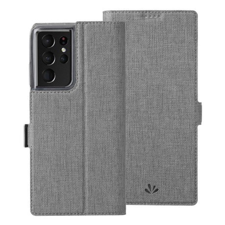 Чехол-книжка ViLi K Series для Samsung Galaxy S21 Ultra - серый