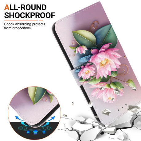 Чехол-книжка Colored Drawing Series на Motorola Moto G85 5G - Lotus