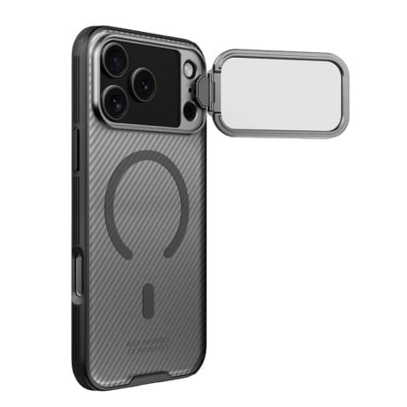 Чохол NILLKIN CamShield Prop Transparent Mirror Cover MagSafe Magnetic Translucent на iPhone 17 Pro Max - чорний