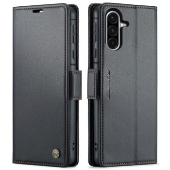 Чехол-книжка CaseMe 023 Butterfly Buckle Litchi Texture RFID Anti-theft Leather для Samsung Galaxy A56 - черный