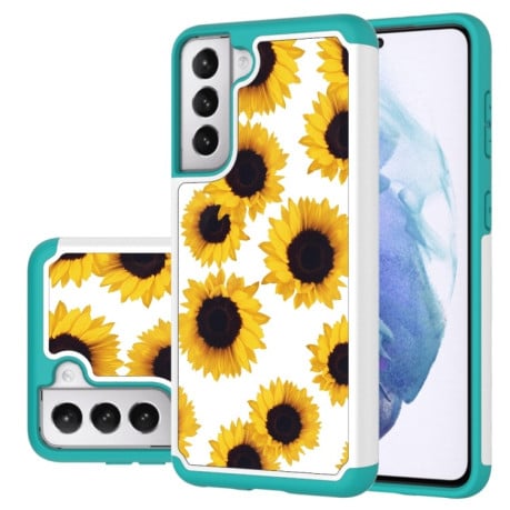 Противоударный чехол Coloured Pattern на Samsung Galaxy S21+ - Sunflower