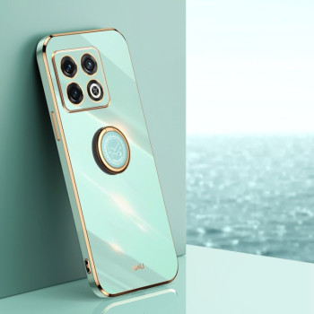 Чохол XINLI Straight Edge з тримачем-підставкою на OnePlus 10 Pro - зелений