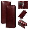 Універсальний чохол з подвійною кишенею та кишенькою на картку розмір: 15.7 x 9cm - винно-червоний