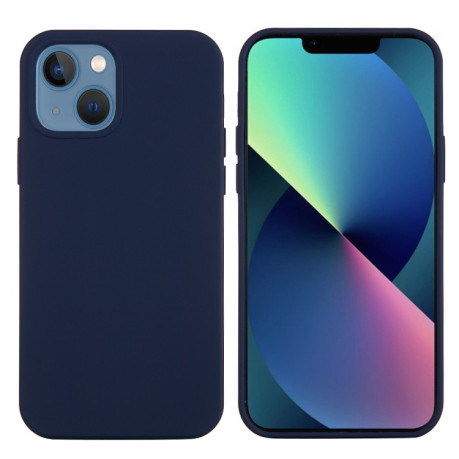 Силіконовий чохол Solid Color Liquid для iPhone 14 - темно-синій