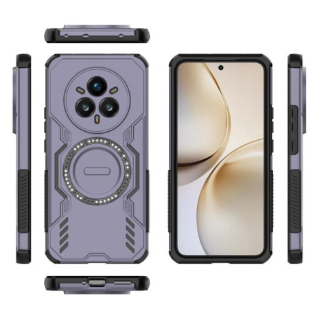 Протиударний чохол Armor Magnetic Ring для Realme 14 Pro+ 5G - фіолетовий