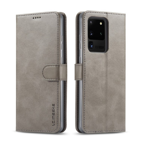 Чехол книжка LC.IMEEKE Calf Texture на Samsung Galaxy S20 Ultra - серый