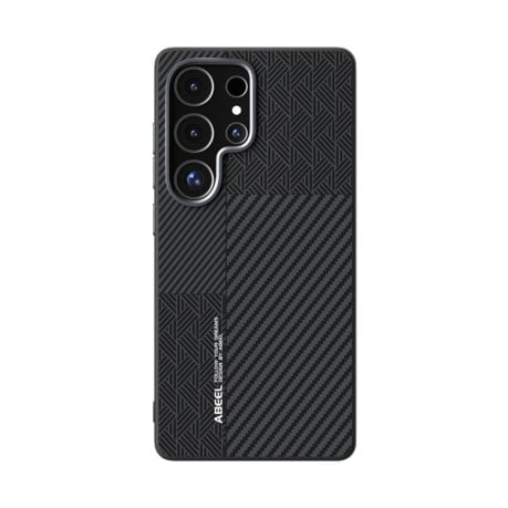 Ультратонкий чохол ABEEL 6D Micro Relief MagSafe Magnetic  для Samsung Galaxy S25 Ultra 5G - Carbon Fiber Black