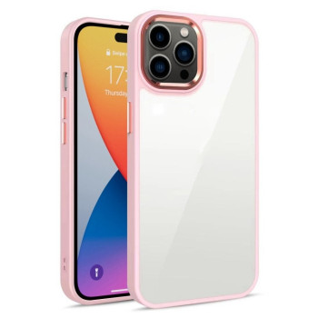 Противоударный чехол 3 in 1 Electroplated для  iPhone 14 Pro - розовый