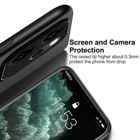 Противоударный чехол Tilt Strip Grain на OPPO Reno14 F 5G- зеленый