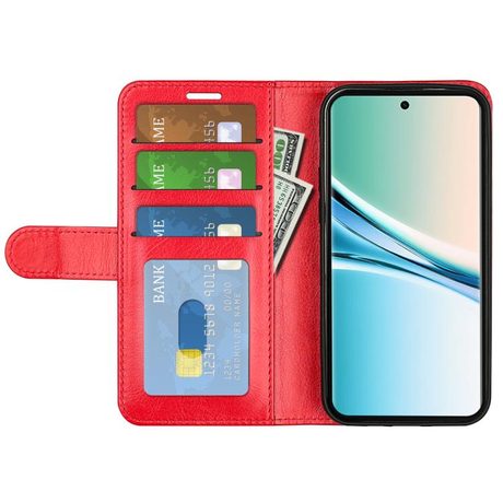 Чехол-книжка R64 Texture Single на Xiaomi Redmi Note 15 4G / 5G /Poco M8 164mm — красный