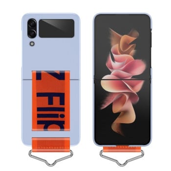 Противоударный чехол Folding Protective для Samsung Galaxy Flip4 - голубой